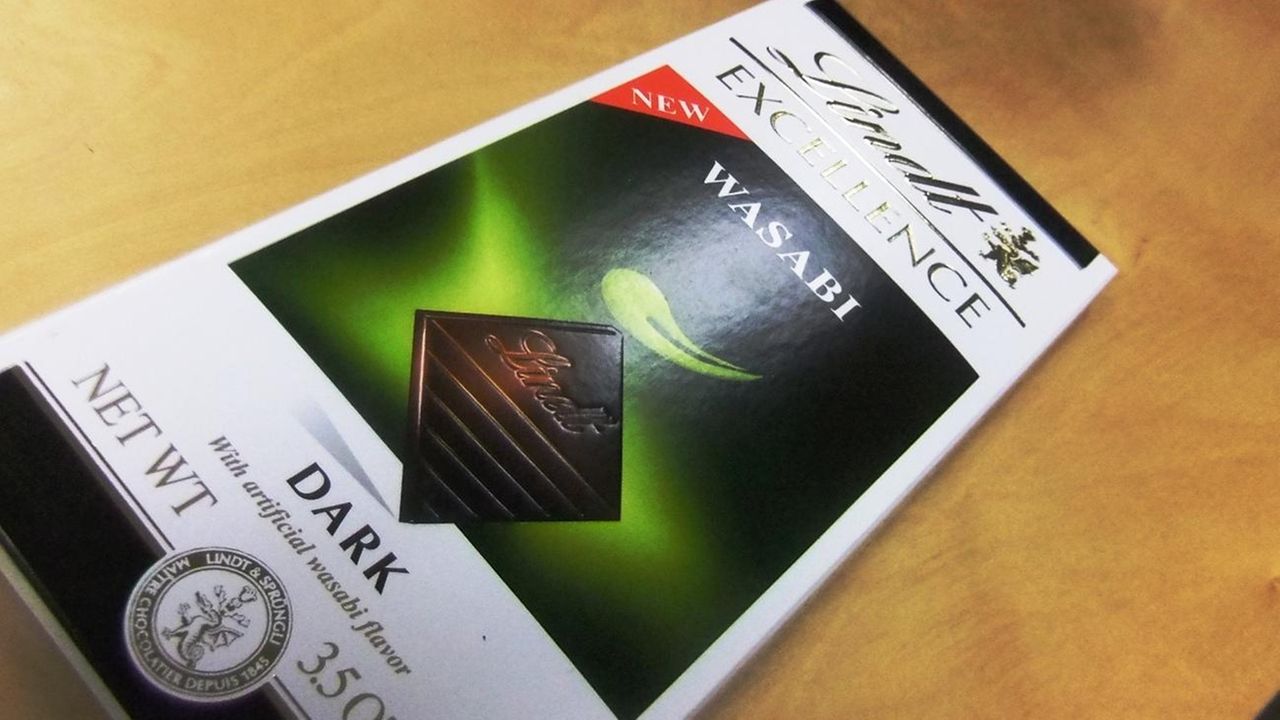 Lindt launches Excellence Wasabi Bar dark chocolate Newsday