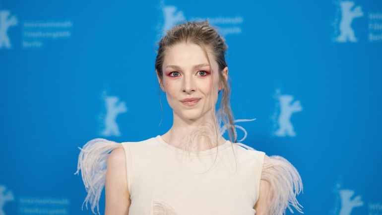 Actor Hunter Schafer poses at the photocall of the film...