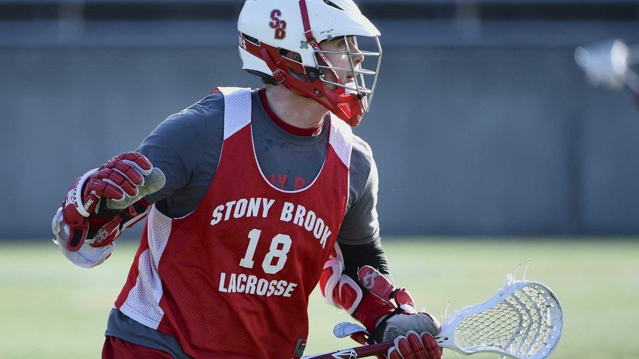 Stony Brook men's lacrosse practice Newsday