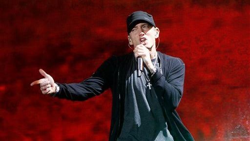 Eminem performs at Yankee Stadium in the Bronx on Sept....