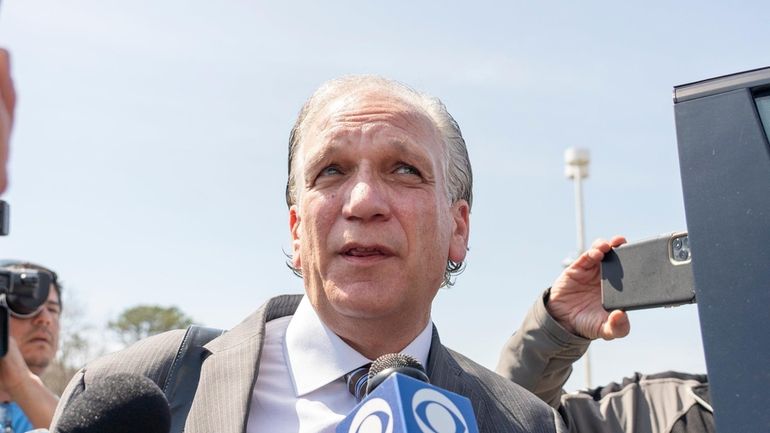 Former Nassau County Executive Edward Mangano leaves federal court in...