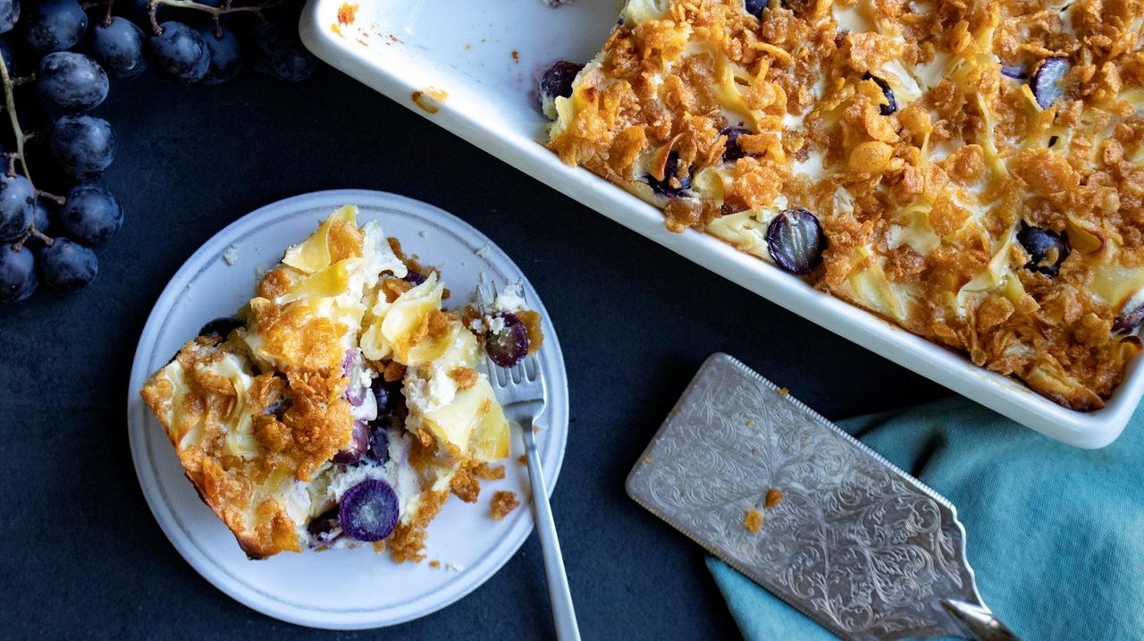 Try this easy fruit kugel recipe for Rosh Hashanah Newsday