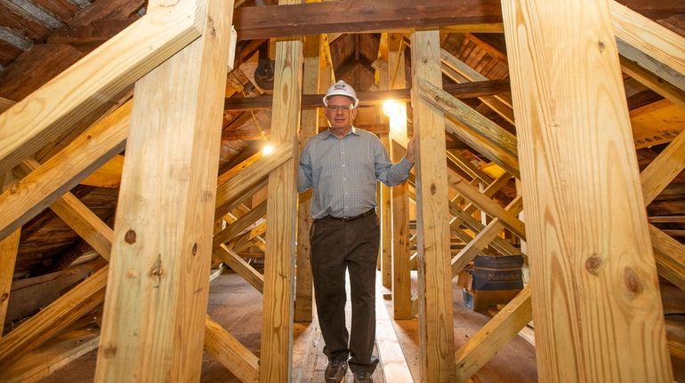 Former North Hempstead Town historian Howard Kroplick at the Roslyn...