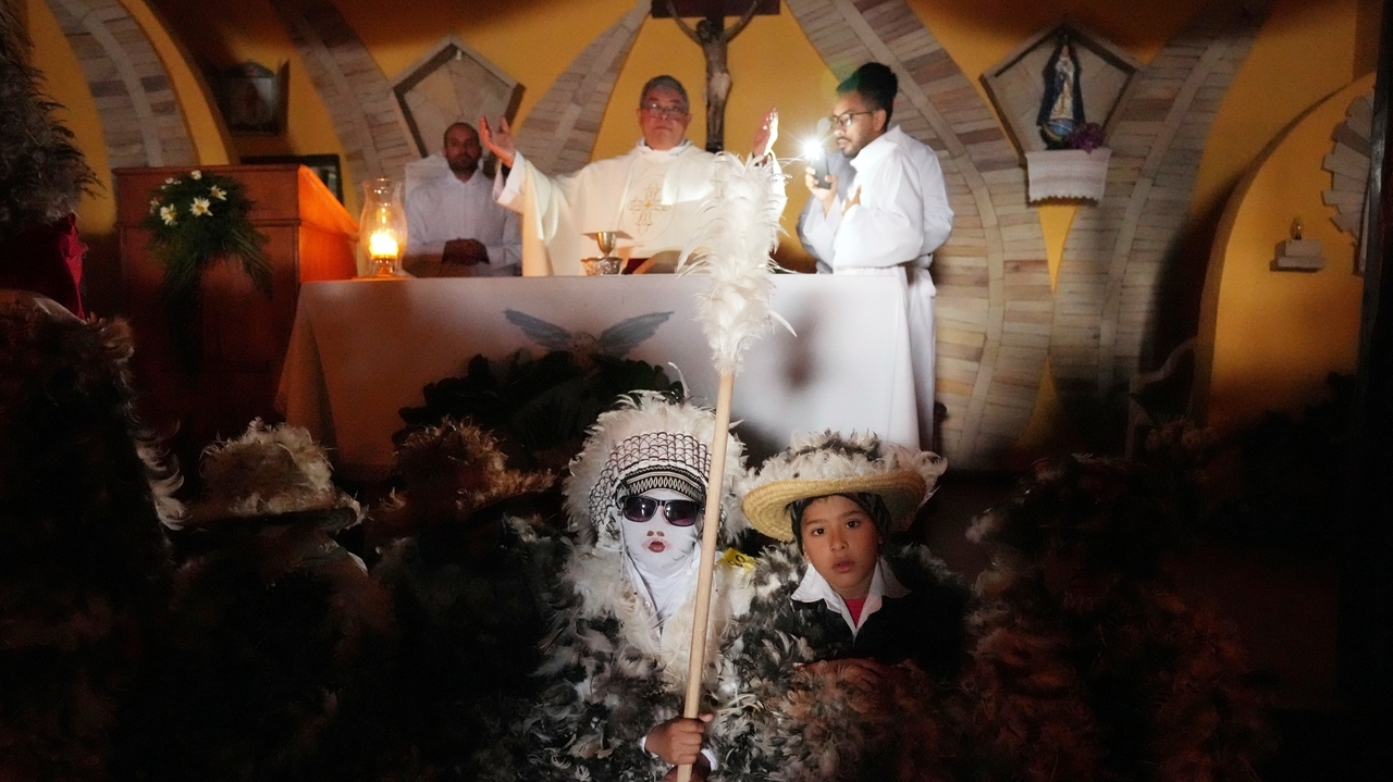 Despite rainy weather, Catholics in a Paraguayan town dress as birds to  honor their patron saint - Newsday