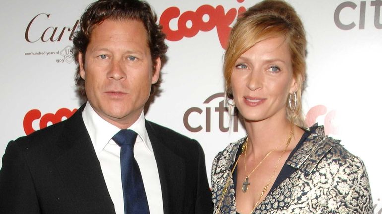 Actress Uma Thurman and financier Arpad Busson attend the Cookie...