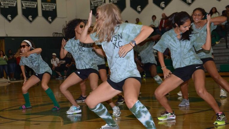 Valley Stream North High School's girls cross country track team...