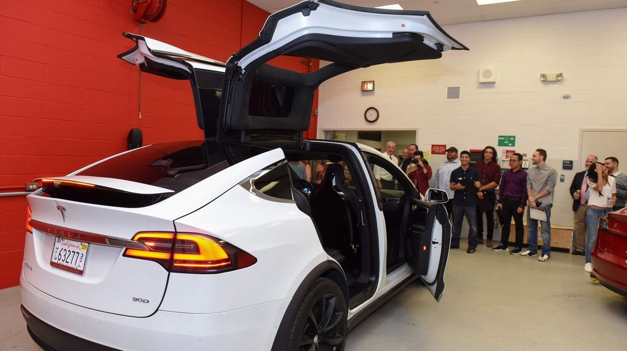 Tesla technician training program at SCCC graduates first class Newsday