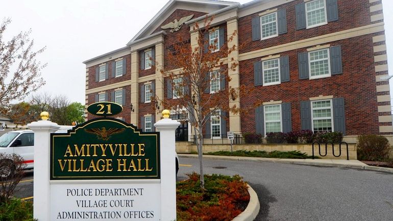 Amityville Village Hall is seen on April 26, 2014.