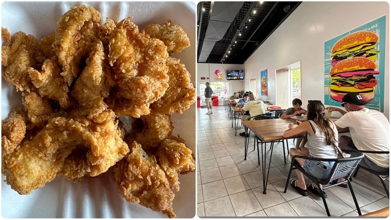 Popcorn chicken at Cluckman's in Sag Harbor.