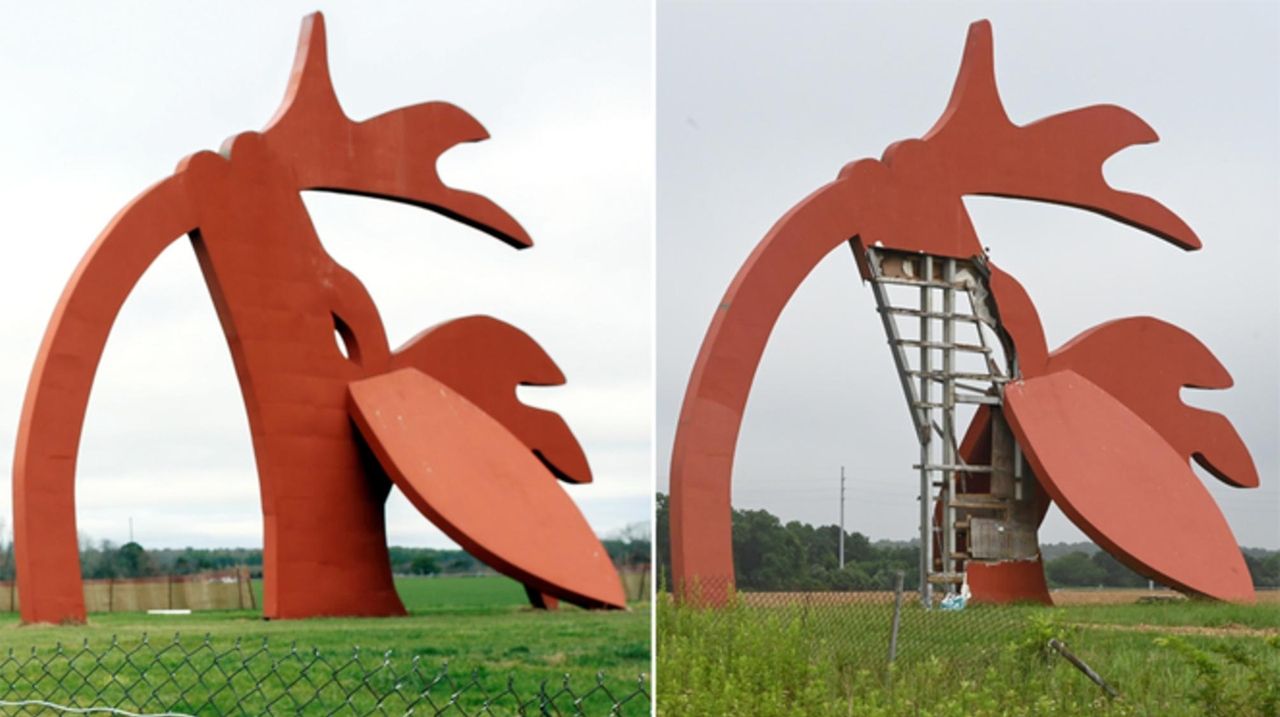 Stargazer sculpture that marks gateway to Hamptons not a sight for travelers' sore eyes Newsday