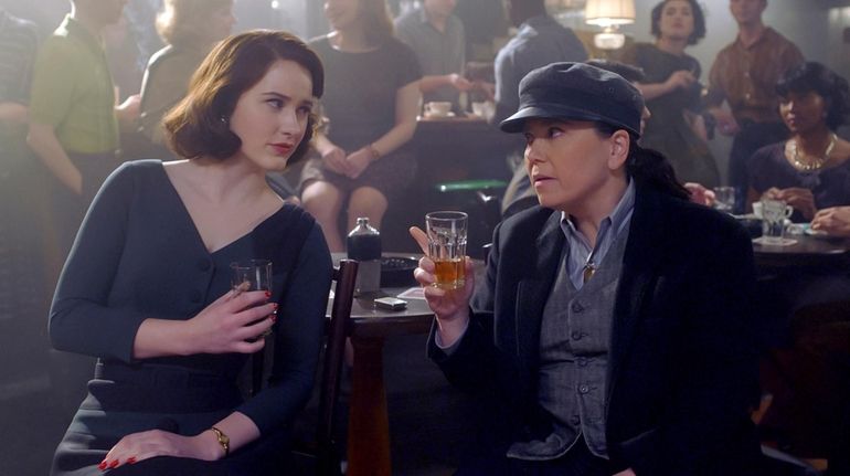 Rachel Brosnahan, left, and Alex Borstein star in Prime Video's "The...