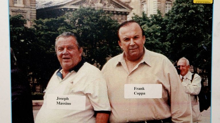 Joseph Massino, left, in 2004 with Frank Coppa, the first...