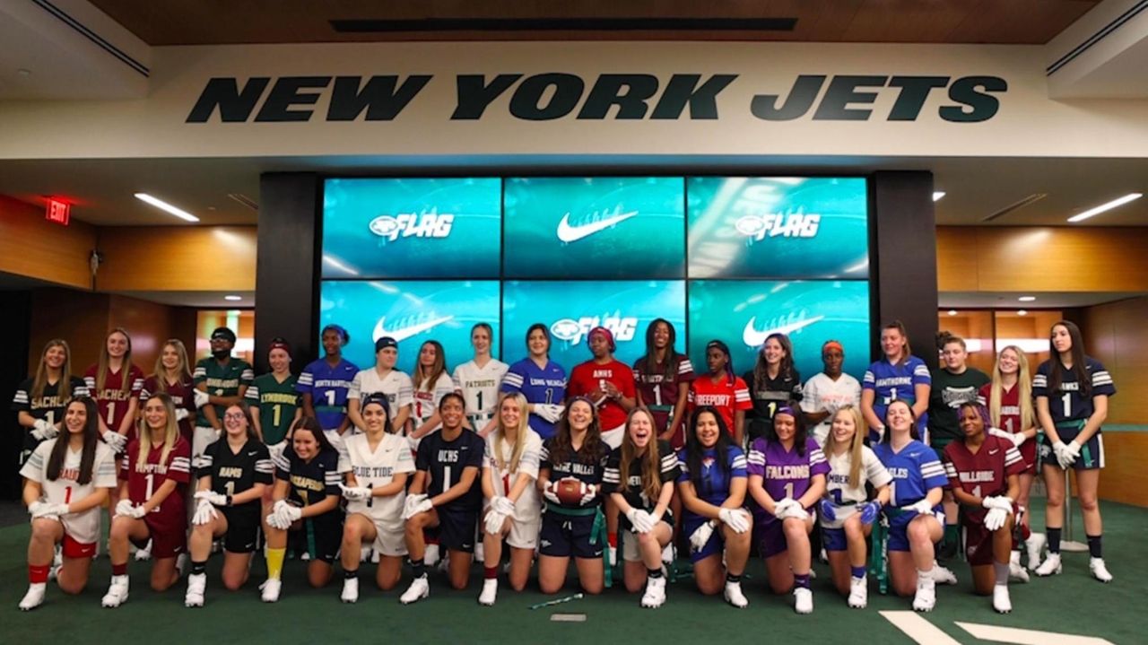 Jets bringing girls flag football league to Long Island high schools -  Newsday