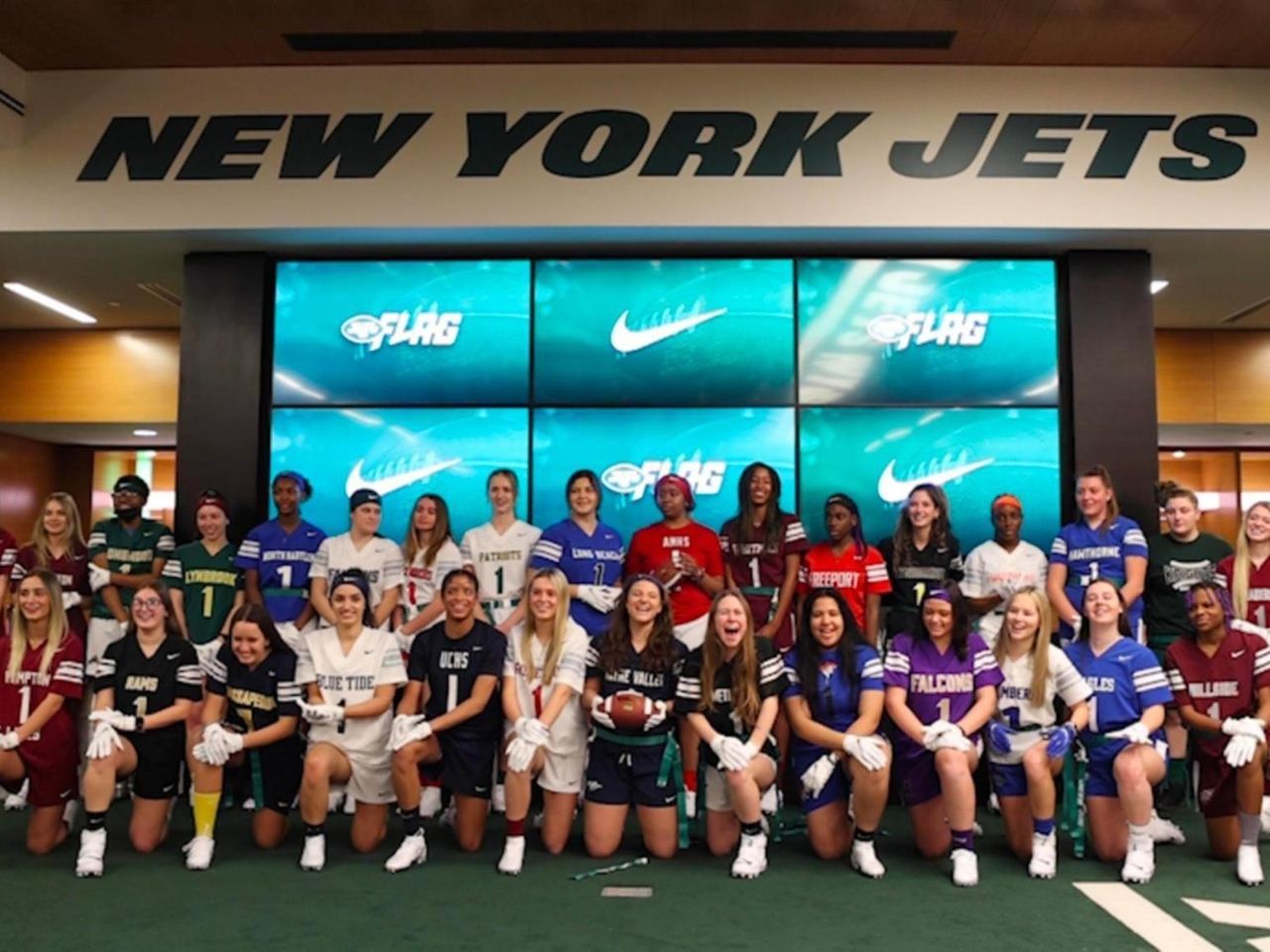 New York Jets continue to grow Girls' Flag High School Football in New  Jersey and New York - High School Football America