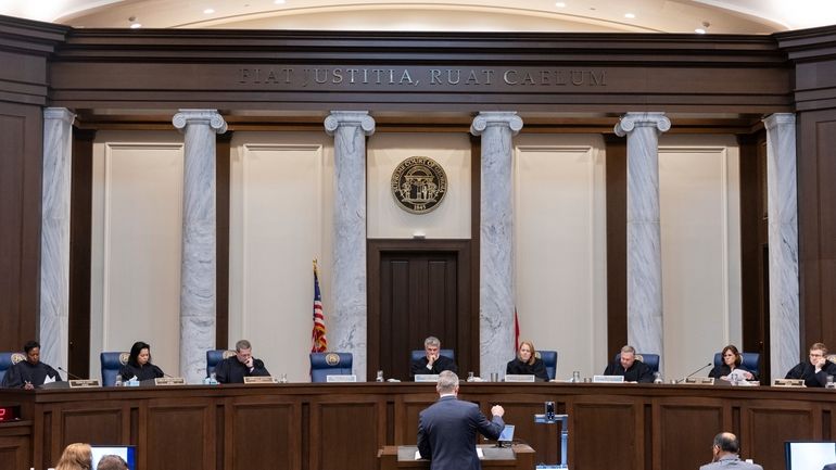 The Supreme Court of Georgia hears oral arguments in Atlanta...