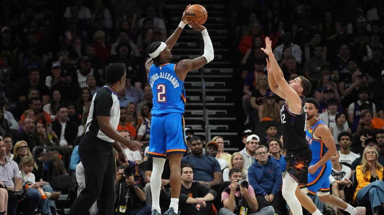 Gilgeous-Alexander scores 31 and Thunder outlast Suns 131-122 to cap a ...