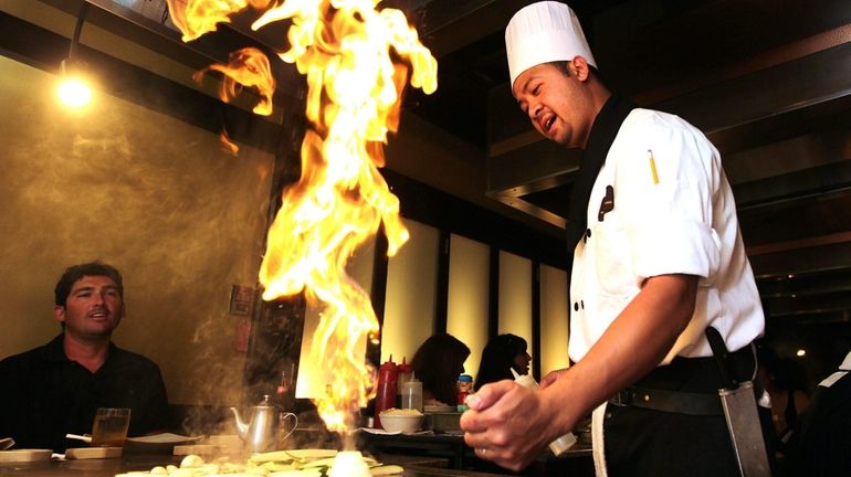 Hung Nguyn, of Shiro of Japan in Carle Place, cooks...