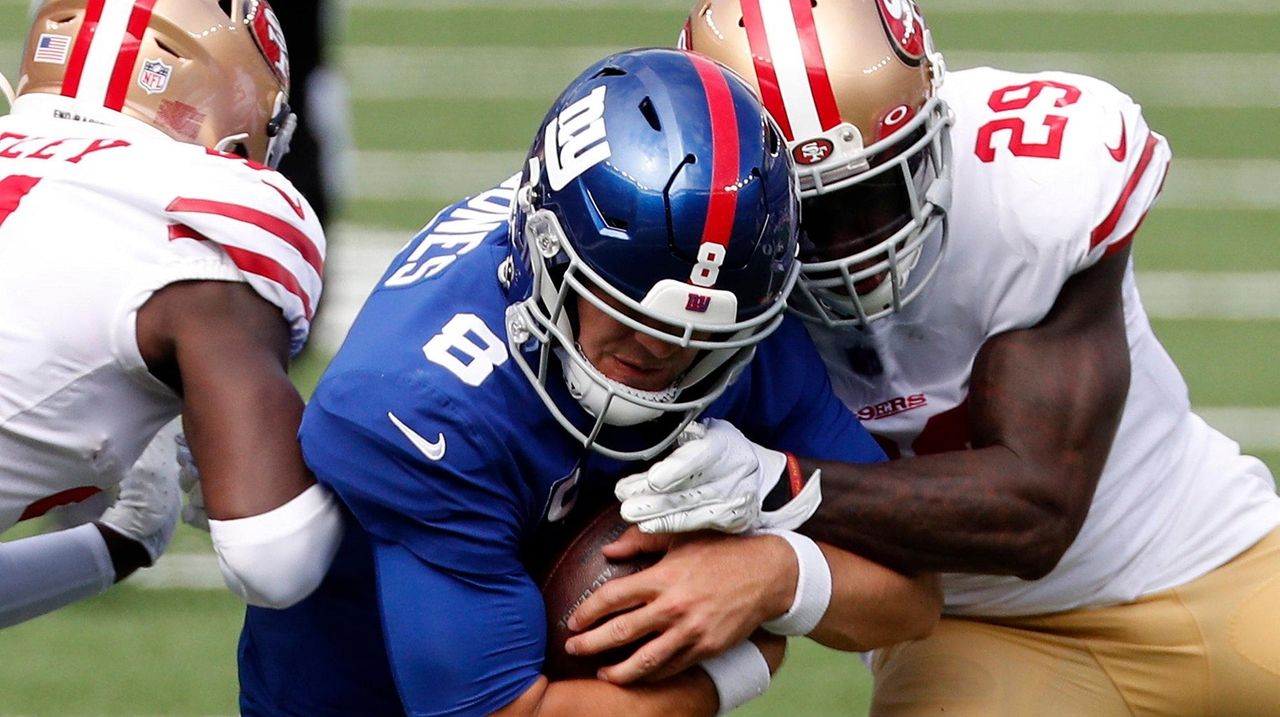 Giants' Daniel Jones left wide-eyed at sight of 49ers defense