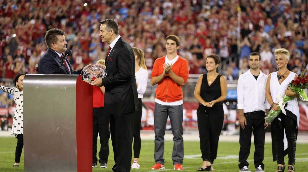 Kurt Warner induction into Cardinals Ring of Honor 2014 