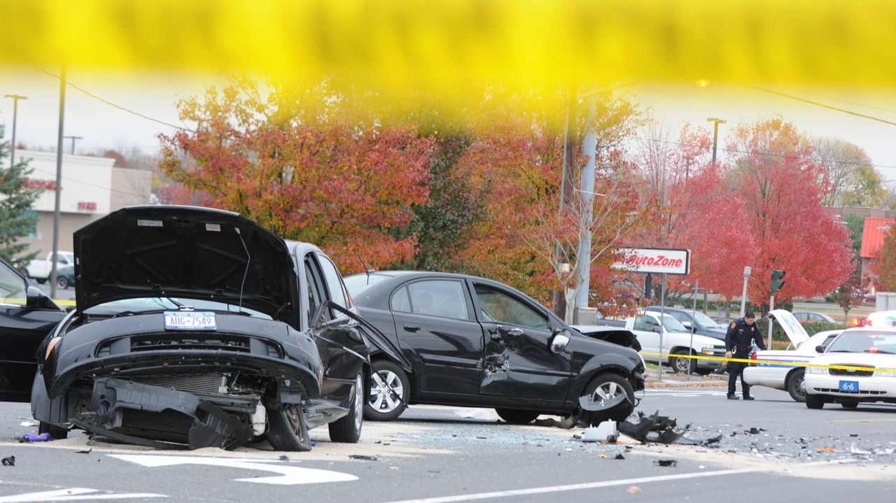 Multivehicle accident injures two in Selden Newsday