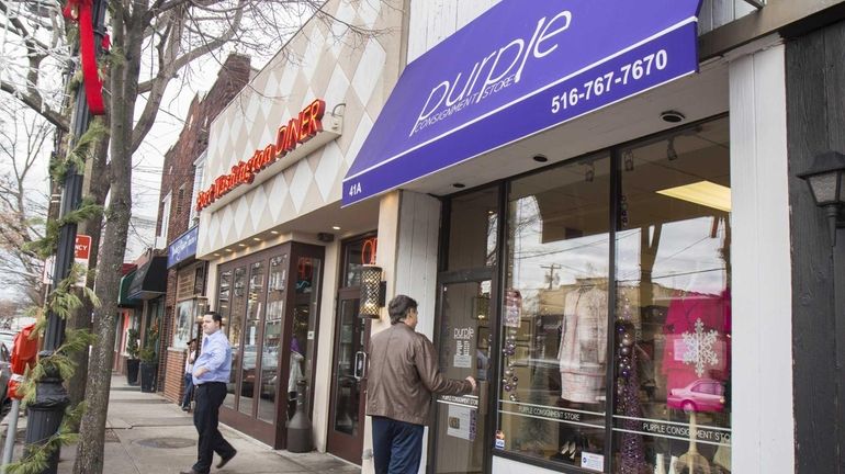 Purple, a consignment store, on Main St. in Port Washington....