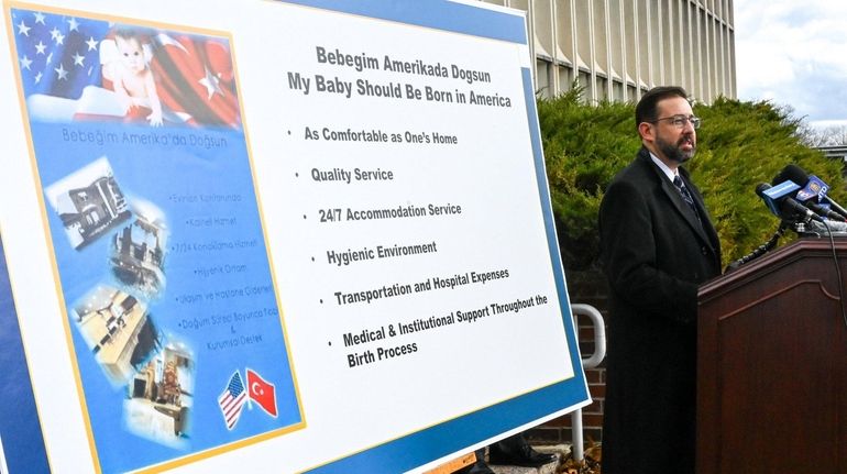 Then-acting U.S. Attorney Seth D. DuCharme talks to reporters on...