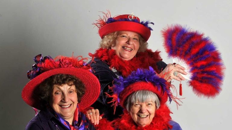 Members of the Bodacious Belles of Holbrook, a chapter of...