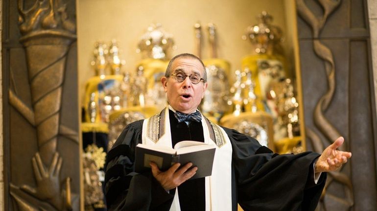 Cantor Morris Wolk sings at Plainview Jewish Center, which he...