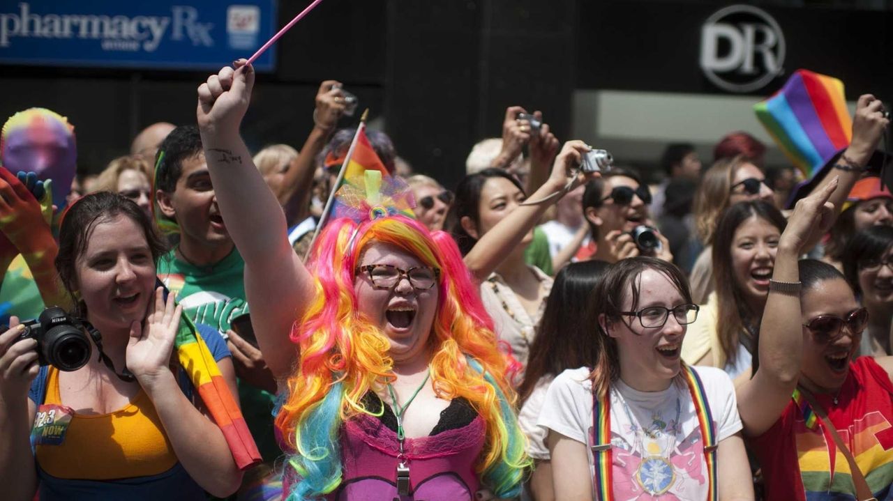 LGBT Pride parade-goers jubilant in Manhattan - Newsday