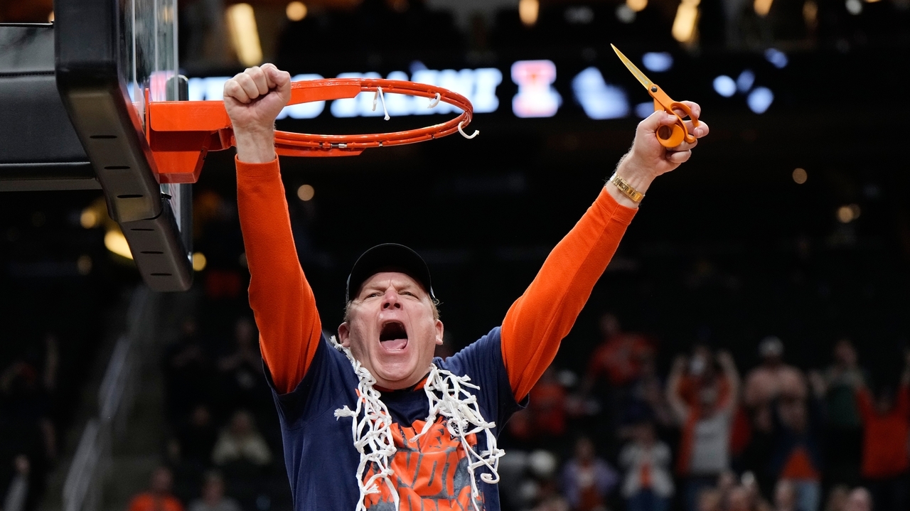 Illinois powers its way to its first Final Four in 21 years, beating Iowa 71-59