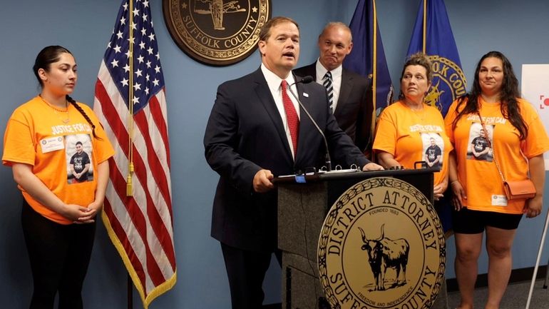 Suffolk County District Attorney Ray Tierney and Assemb. Steve Stern...