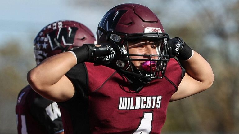 Whitman's Jonathan Maldonado during a Suffolk Division I semifinal playoff...