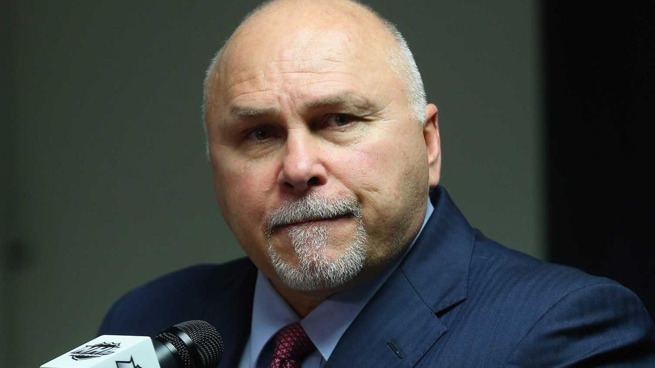 Barry Trotz, Capitals coach, and Kenny Albert, Rangers announcer, used