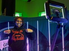 13 LI teams attend Jets' third high school girls flag football media day