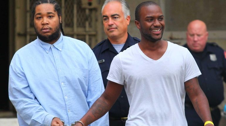 From left, Aaron Munlin and Abdul Rahim Robinson were arrested...