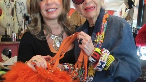 Iris Apfel brings new handbags to Roslyn - Newsday