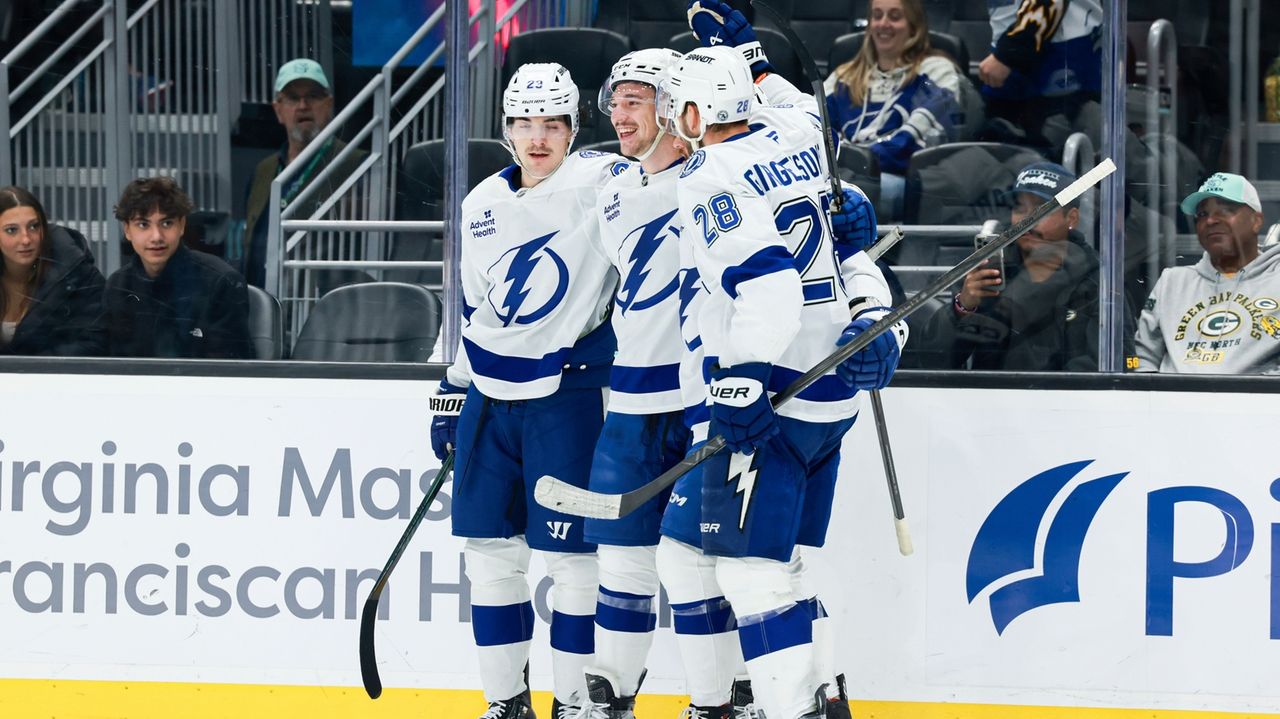 Hagel scores 2, Guentzel has goal and assist as Lightning beat Kraken 5-1