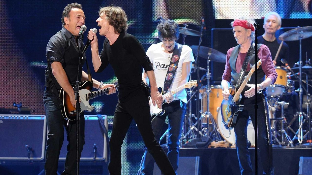 Bruce Springsteen Lady Gaga Join Rolling Stones Newtown Noted Newsday