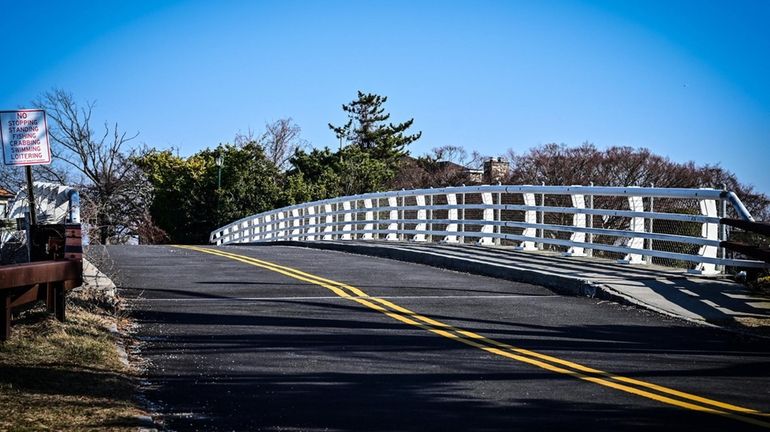 The Seawane Drive Bridge over Auerbach Channel in Hewlett Harbor...