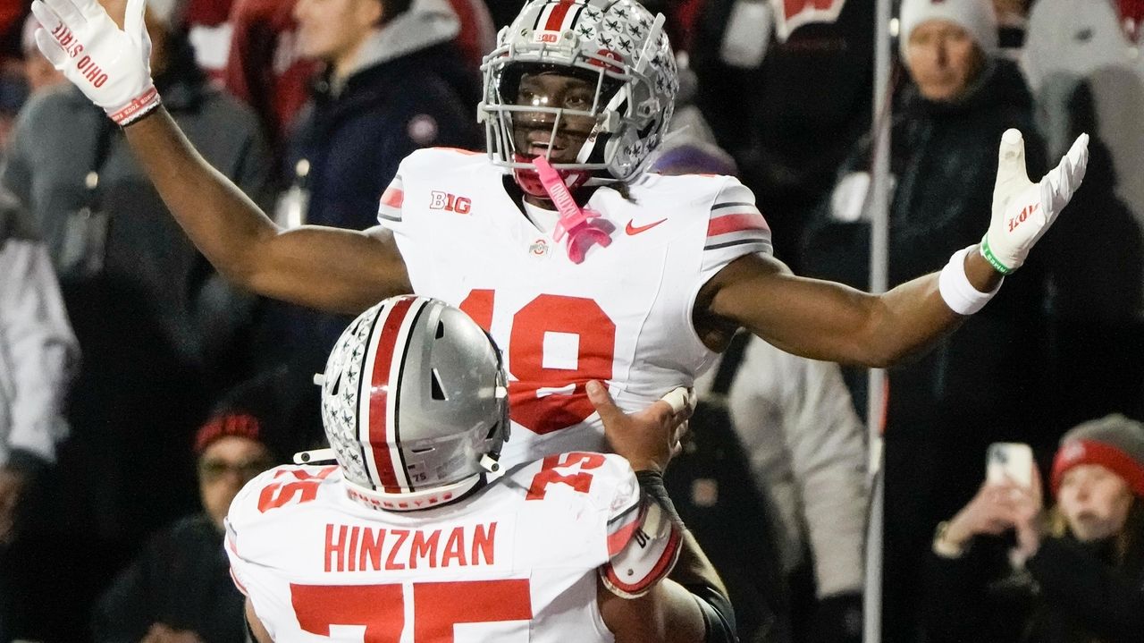 Marvin Harrison Jr. highlights from Ohio State's win vs. Wisconsin