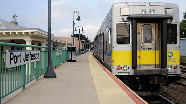 A file photo of the Port Jefferson LIRR station. (July...