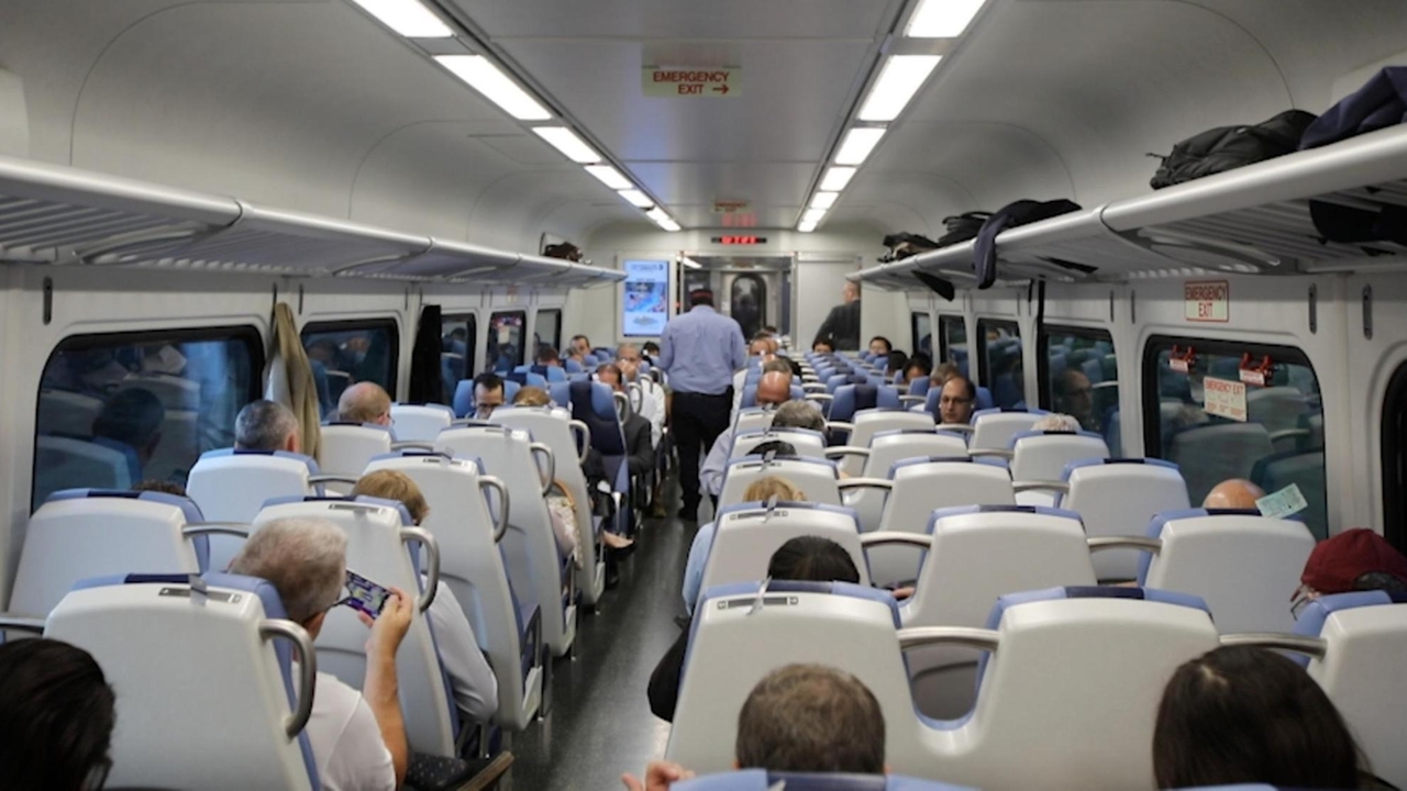 Long Island Rail Road's new M9 train rolls out of Huntington - Newsday
