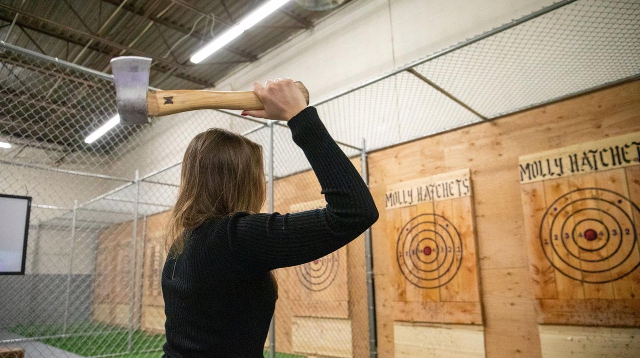 Ax throwing venue opens on Long Island; another on the way Newsday