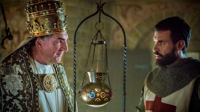 Jim Carter, left, and Tom Cullen star in History's "Knightfall."