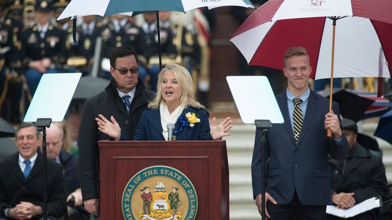 Delaware Lt. Gov. Bethany A. Hall-Long gives her inaugural address...