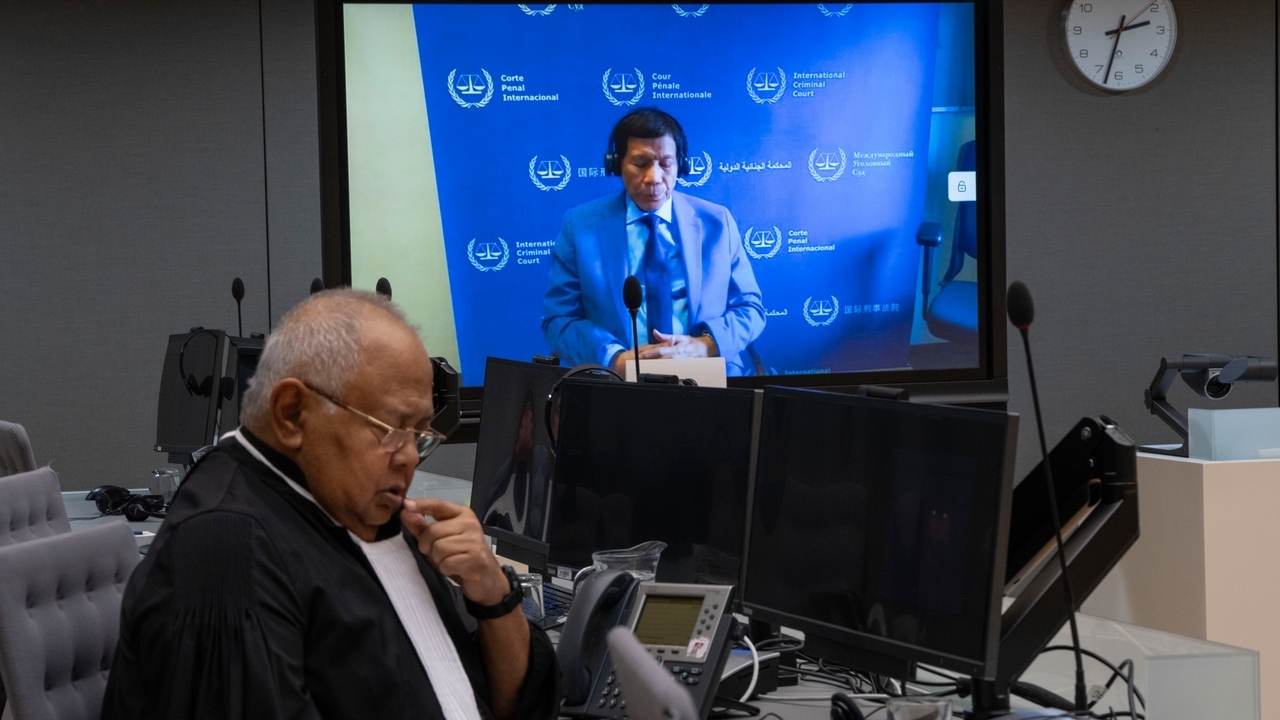 Philippine ex-President Duterte appears by video link at International Criminal Court hearing