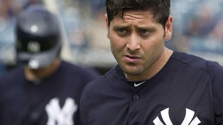 Yankees' catcher Francisco Cervelli after batting practice on Field 1...