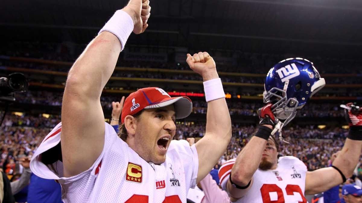 Running back Danny Woodhead (39) of the New England Patriots celebrates his  touchdown catch in the closing seconds of the first half against the New  York Giants during Superbowl XLVI on Sunday