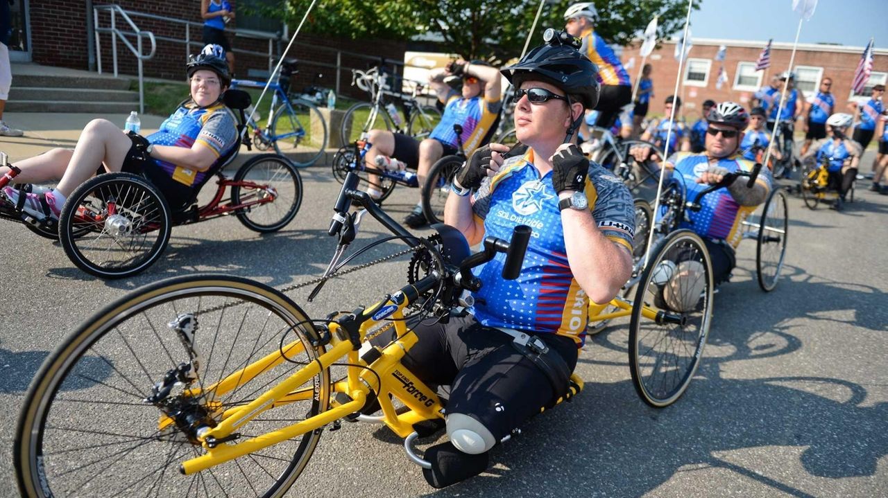 Wounded Warrior benefit bike ride rolls on Newsday
