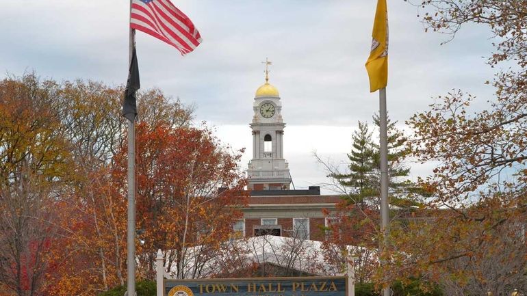 Hempstead Town Hall Plaza is at 1 Washington St.